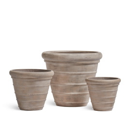 Кашпо TREEZ ERGO - Italica - Классический конус - Капучино