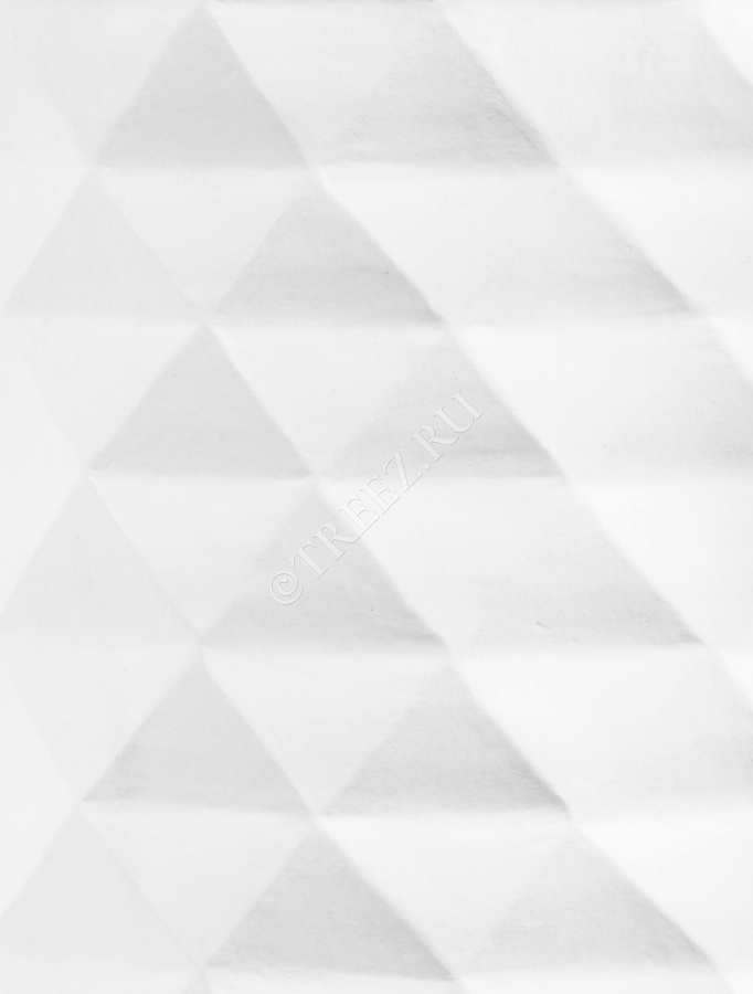 Кашпо TREEZ ERGO - Diamond - Чаша-конус - Белый камень фото