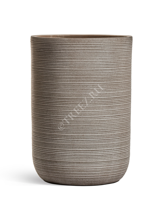 Кашпо TREEZ ERGO - TreeLine - Высокий цилиндр - Капучино фото