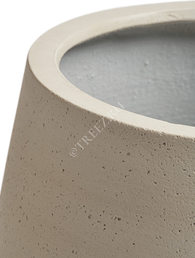 Кашпо TREEZ ERGO - Fine Rock - Design-чаша - Белый песок фото