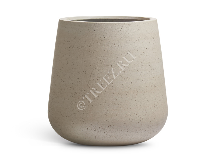 Кашпо TREEZ ERGO - Fine Rock - Design-чаша - Белый песок фото