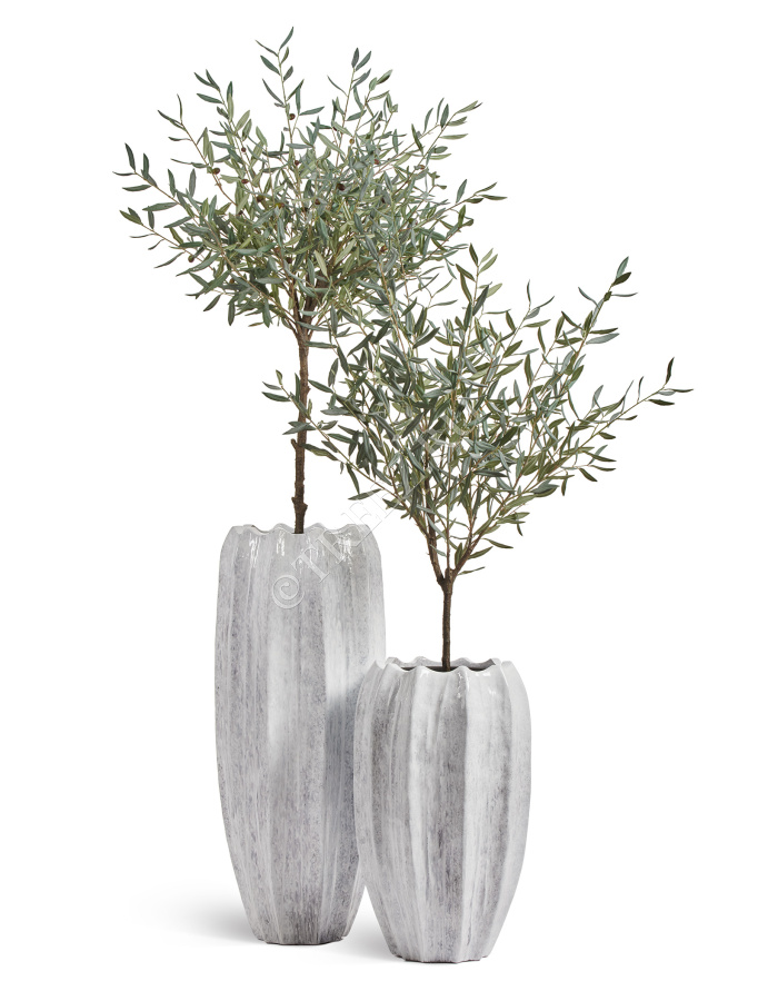 Кашпо TREEZ Effectory - Aura - Высокая Кашпо-ваза - Жемчужный лак фото