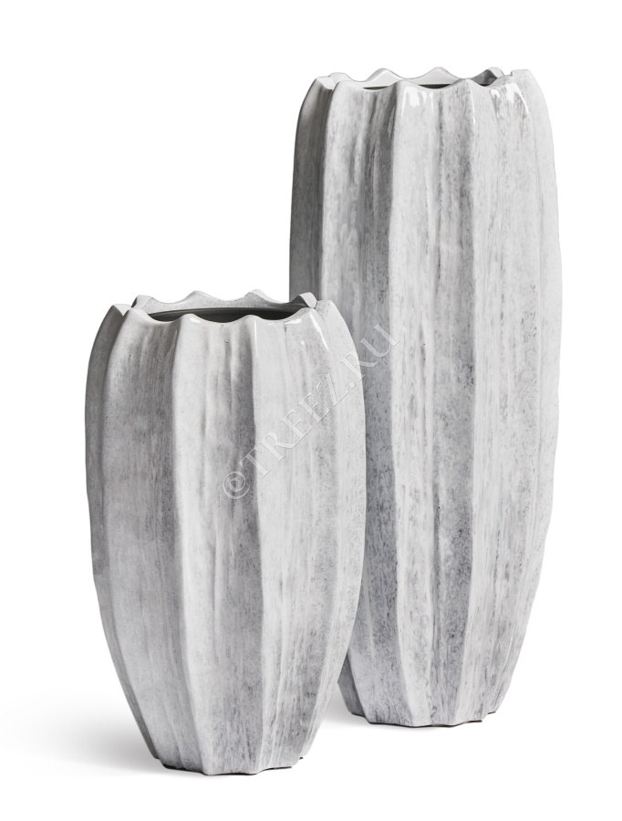 Кашпо TREEZ Effectory - Aura - Высокая Кашпо-ваза - Жемчужный лак фото