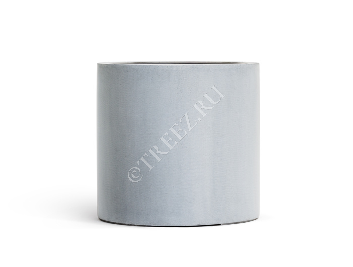 Кашпо TREEZ Effectory - Beton - Цилиндр - Серый ледник фото