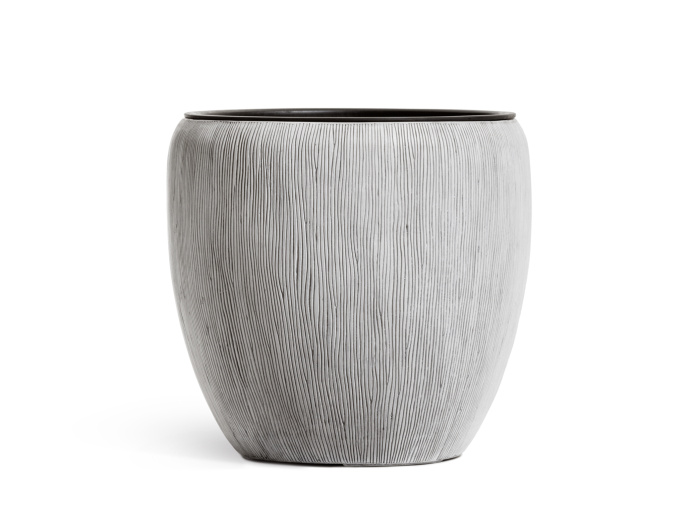 Кашпо TREEZ Effectory - Wow - Конус-Чаша - Слоновая кость фото