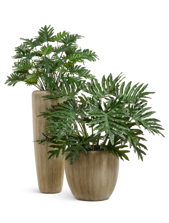 Кашпо TREEZ Effectory - Wow - Высокий конус Design - Песчаная дюна фото