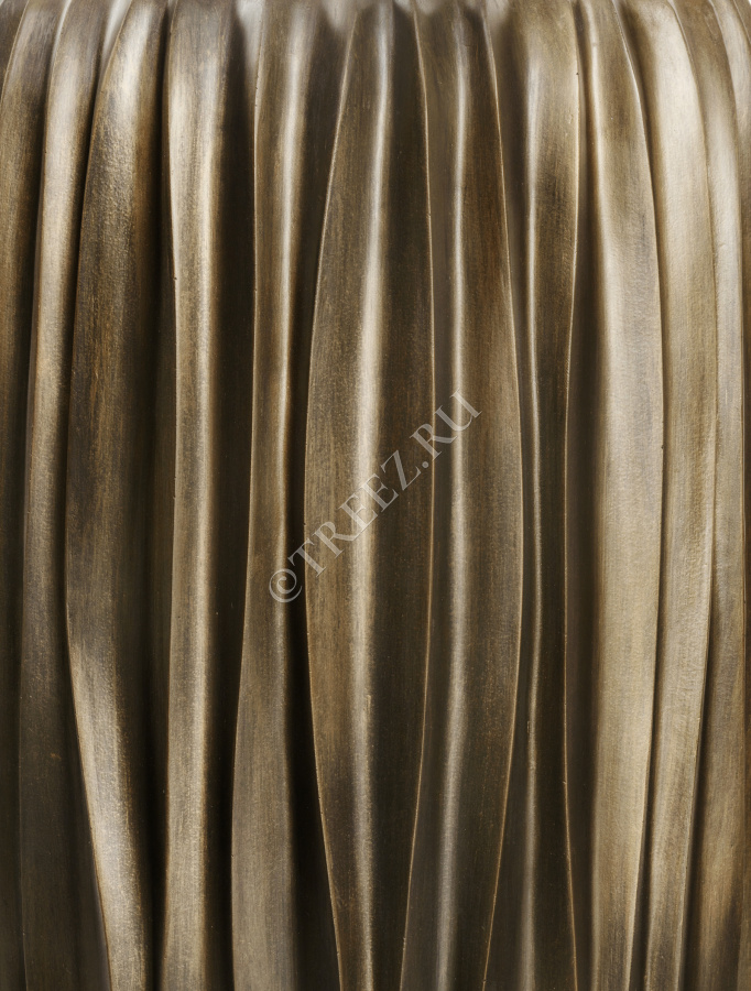 Кашпо TREEZ Effectory - Metal - Высокий конус Design Wave - Чернёная бронза фото