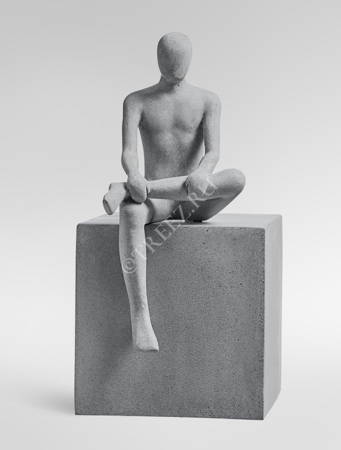 Скульптура TREEZ Effectory - Philosopher's Stone - Уверенность - Дымчато-серый песок фото