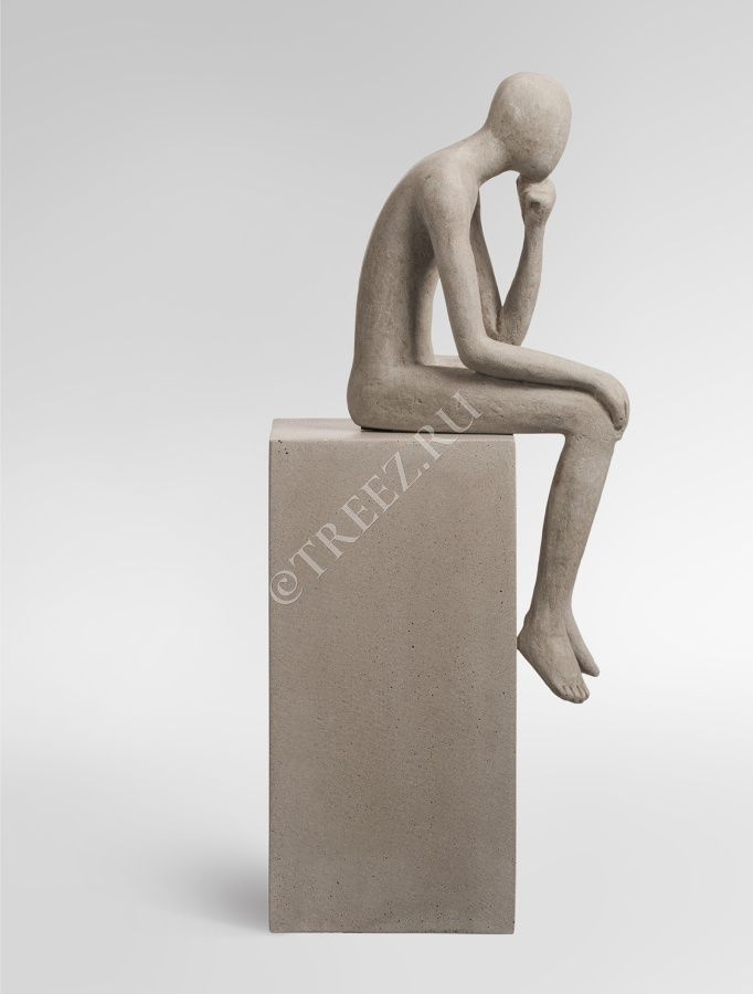 Скульптура TREEZ Effectory - Philosopher's Stone - Размышления о жизни - Белый песок фото