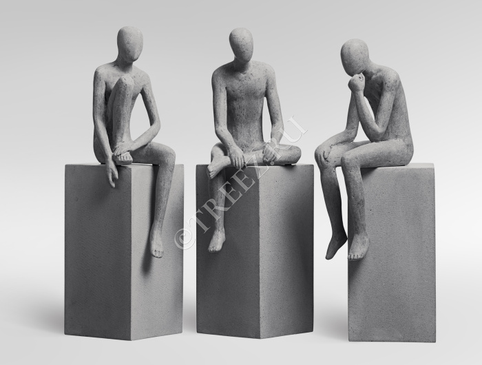 Скульптура TREEZ Effectory - Philosopher's Stone - Мечты о будущем - Дымчато-серый песок фото