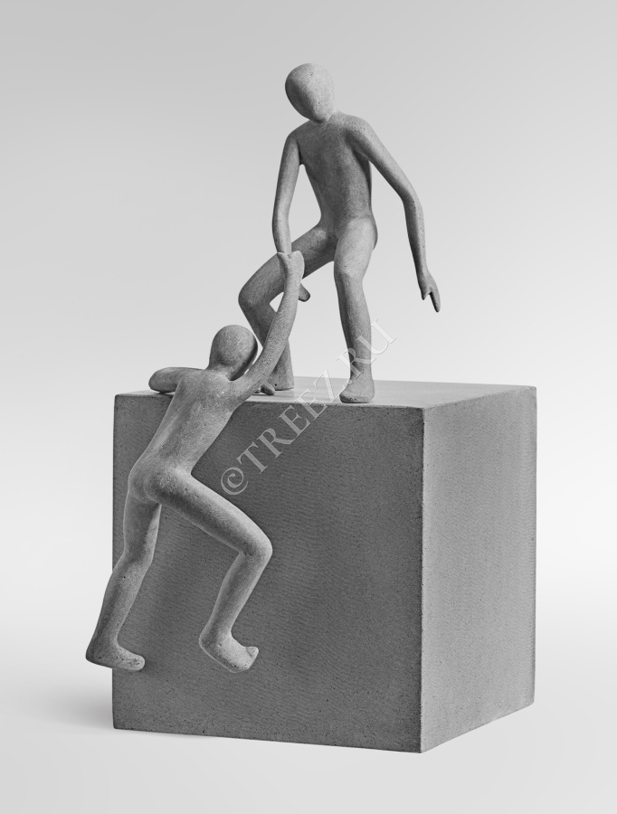 Скульптура TREEZ Effectory - Philosopher's Stone - Основа мироздания - Дымчато-серый песок фото