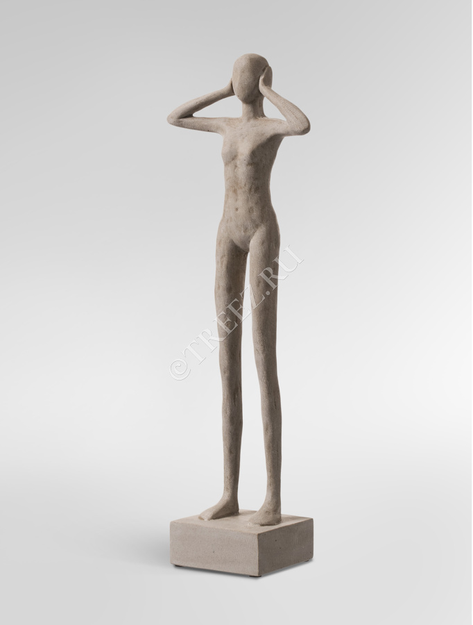 Скульптура TREEZ Effectory - Philosopher's Stone - Триптих "Недеяние зла" - Белый песок фото