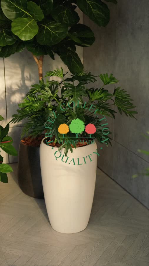 Кашпо TREEZ Effectory - Metal - Округлый конус - Тёмное-матовое золото фото